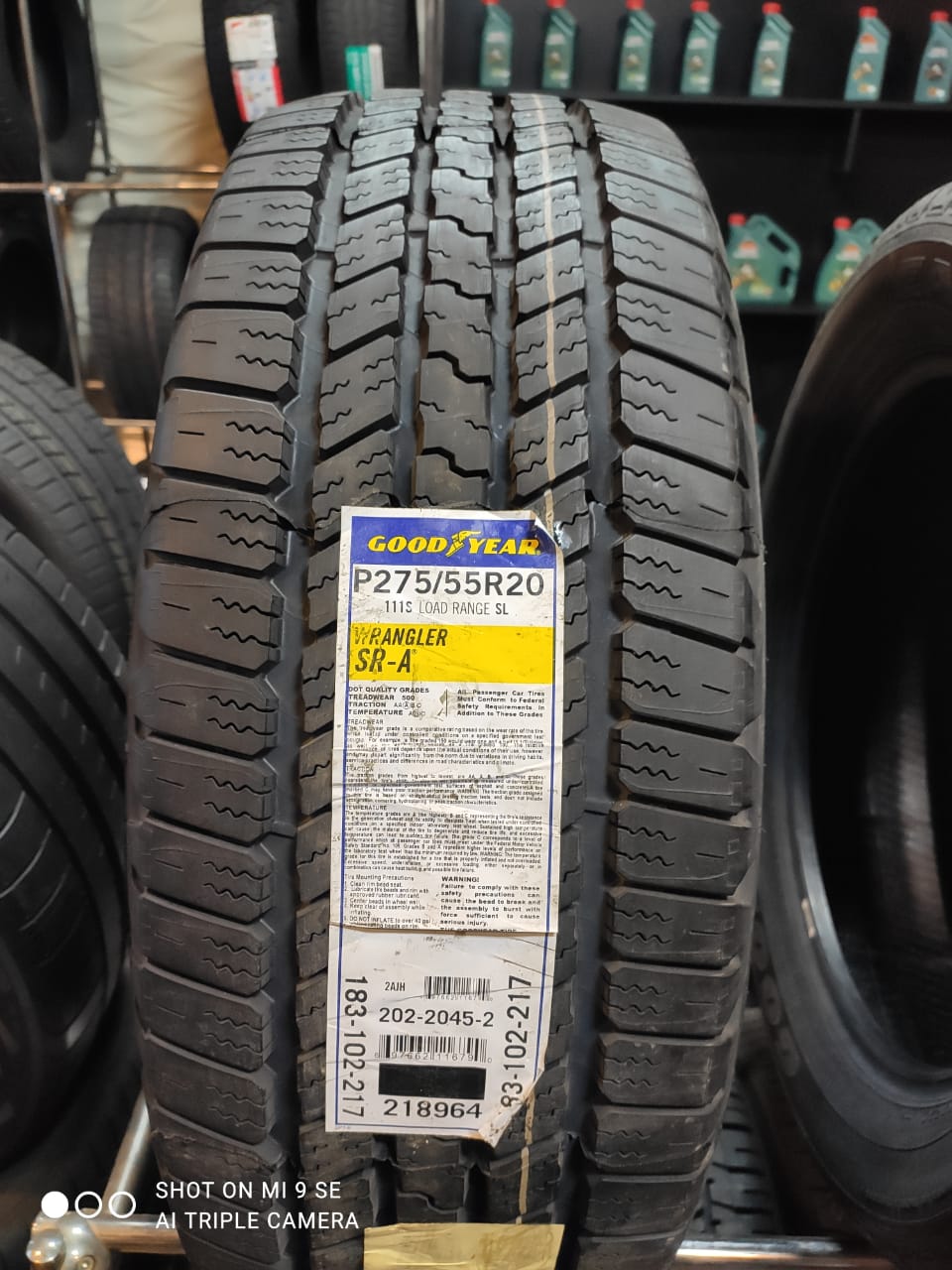 Good Year Wrangler SR-A 275/55R20