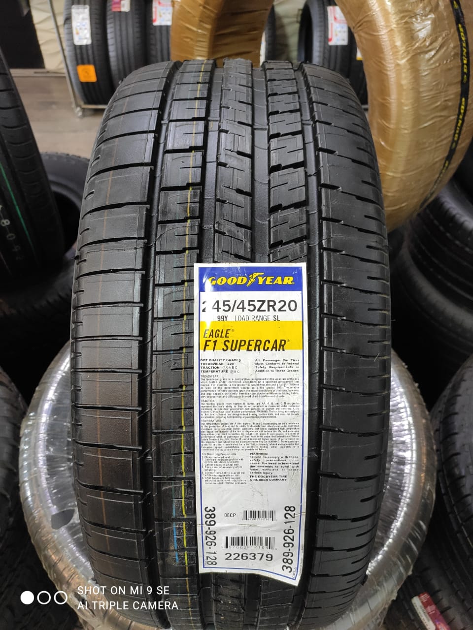 Good Year Eagle F1 SuperCar 245/45R20